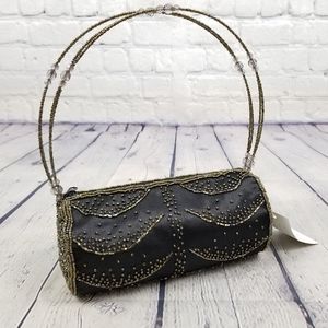 CLEOPATRE | beaded barrel mini bag